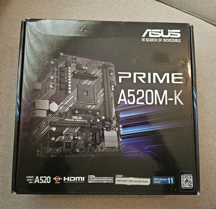 Ryzen 5 3600 + Asus Prime A520M-K+ Охладител