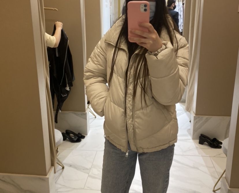 Куртка пухавик белая