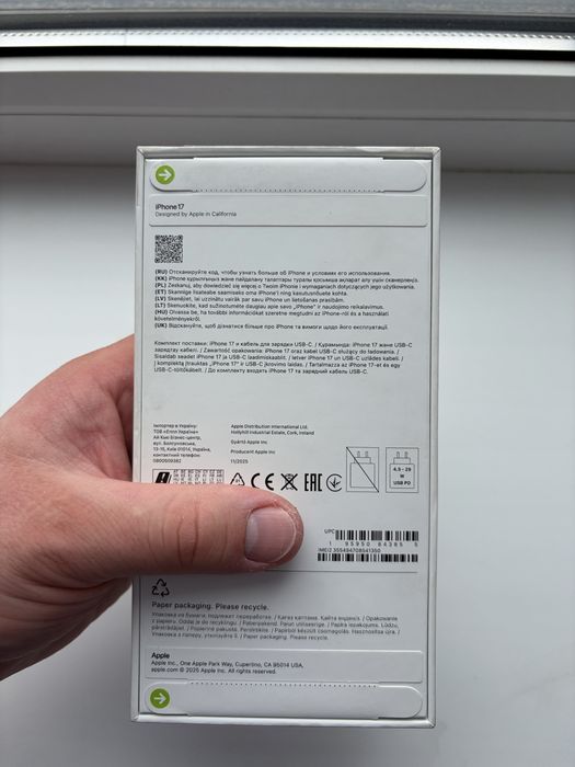 Iphone 17 256 еас официальная гарантия aplle