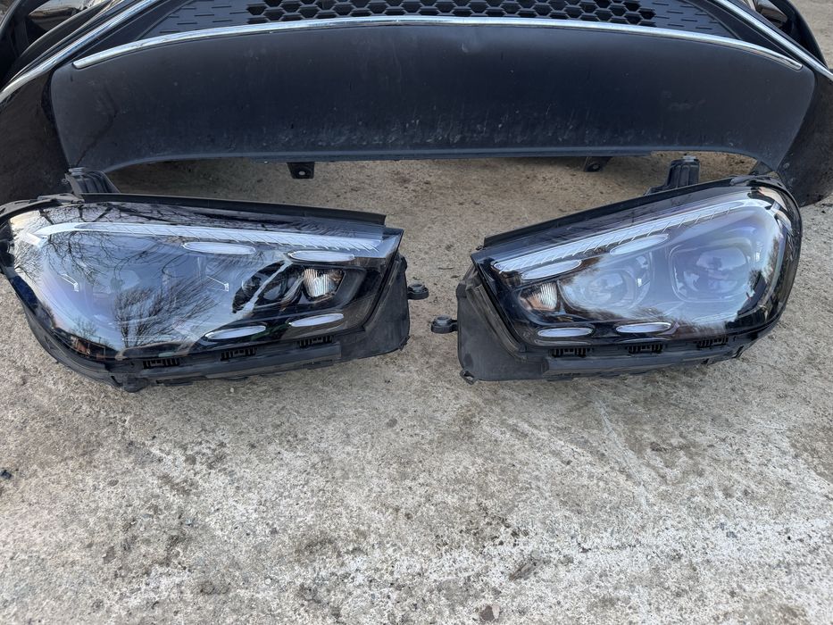 bara fata far stanga dreapta  complet  faruri mercedes gle coupe c167 w167 amg facelift 2023- prezent