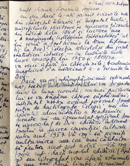 Scrisori originale Trócsányi Zsolt - Andrei Oțetea