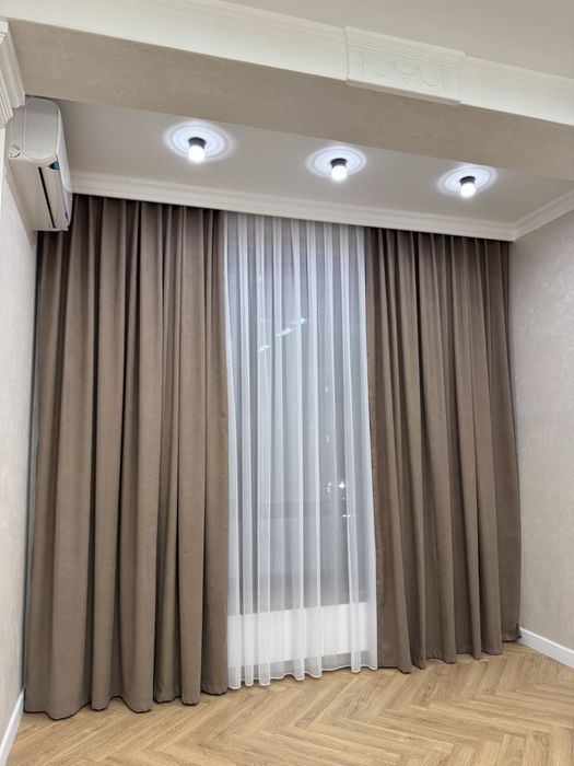 Шторы замер установка