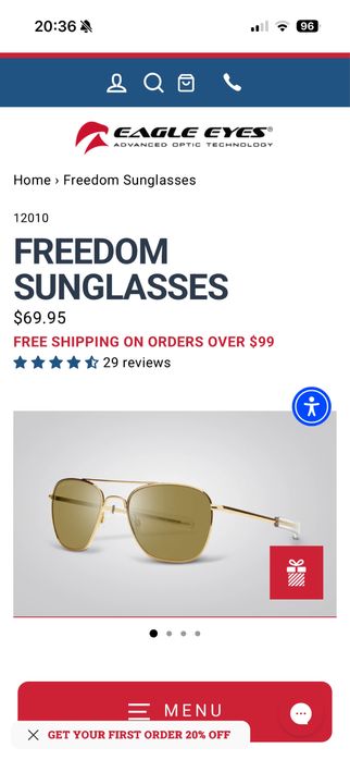 Слънчеви очила aviator , Eagle eyes