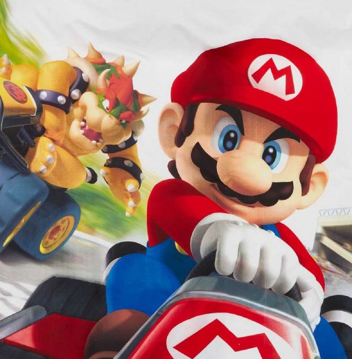 Set Lenjerie Super Mario, Husa de Plapuma si Perna NOU Pret 199 Lei