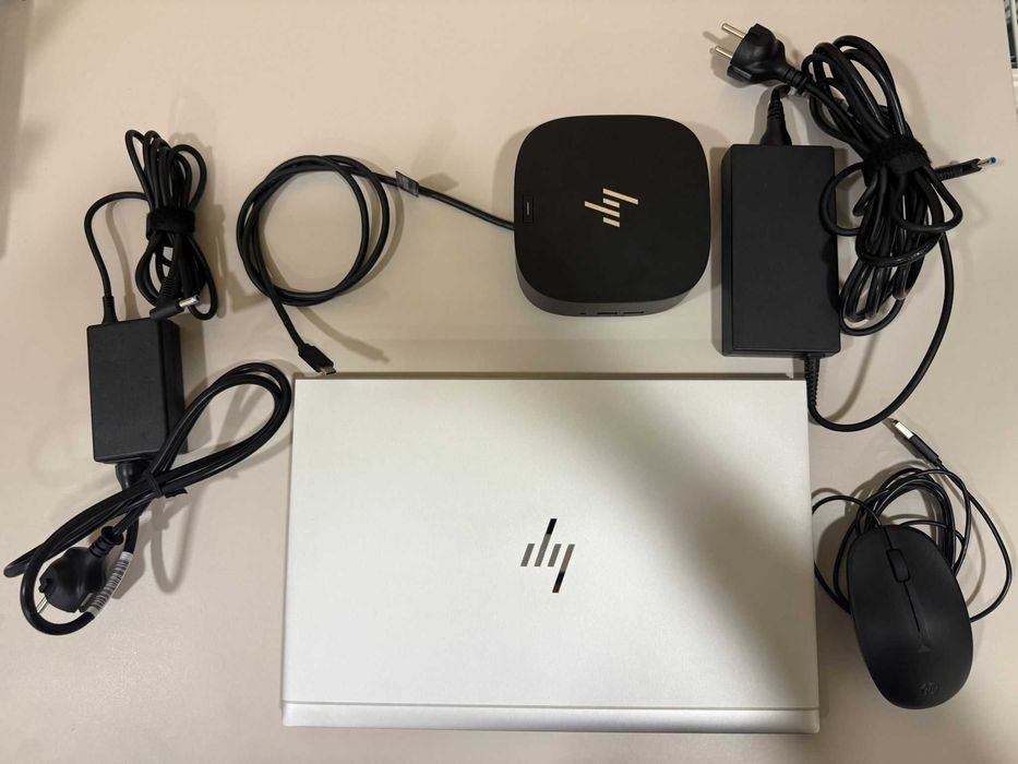 Laptop HP EliteBook 840 G7 + Docking Station , Geanta Noua , Mouse