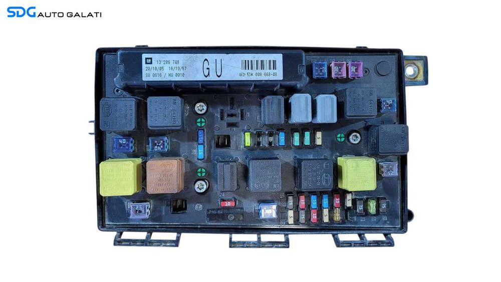 Panou Tablou Relee Sigurante Opel Zafira B 2005 - 2011 Cod 13206748GU 5DK008668-48 [L8063]