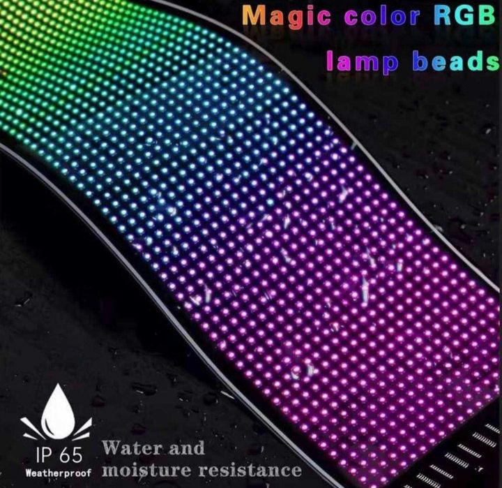 Светеща LED лента за предно стъкло  60/12см