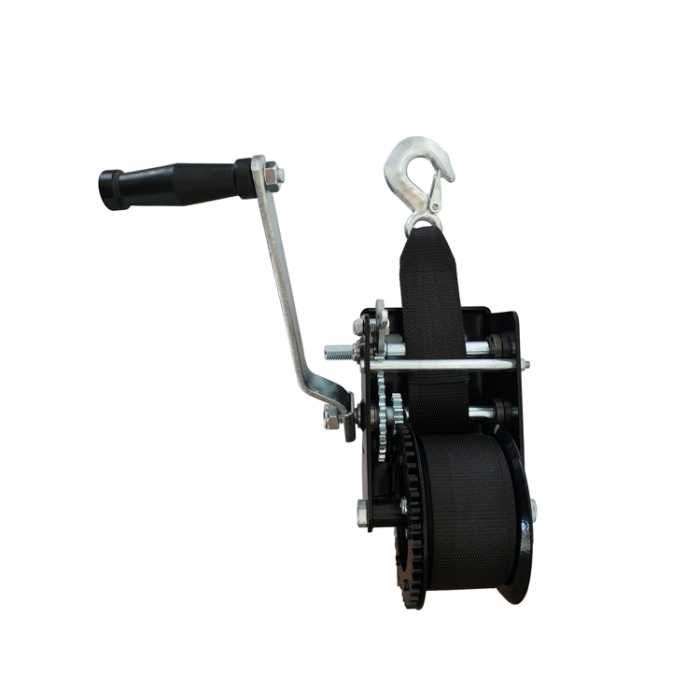 Ръчна лебедка с текстилно въже 2500 LBS 1100 KG