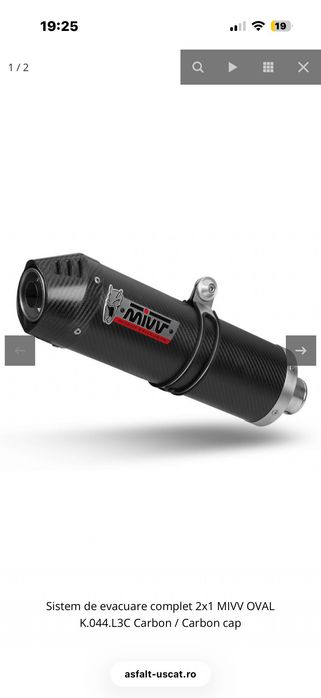 Sistem evacuare complet MIVV Kawasaki Ninja 650 2017-2023