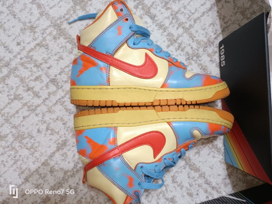 Nike Dunk High 1985 Acid Wash Orange