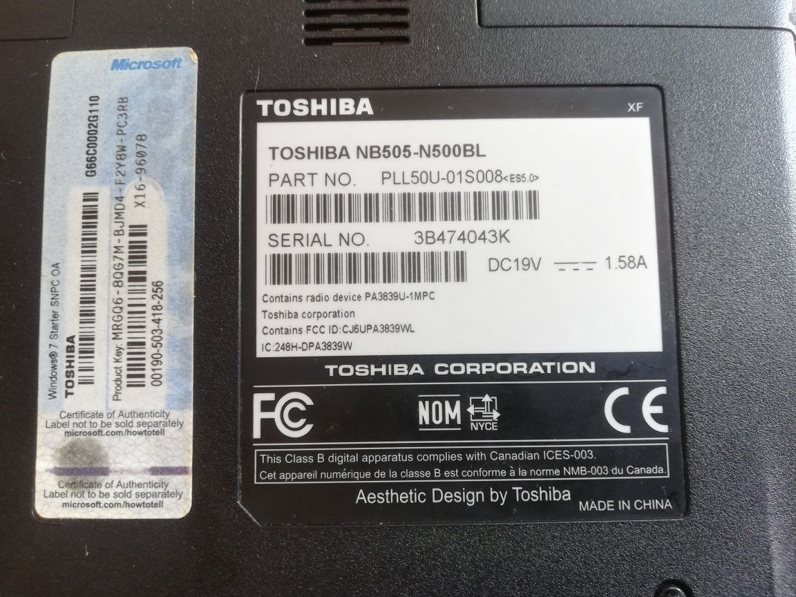 Лаптоп Toshiba NB505 N500BL гр. Стара Загора Опълченски • OLX.bg