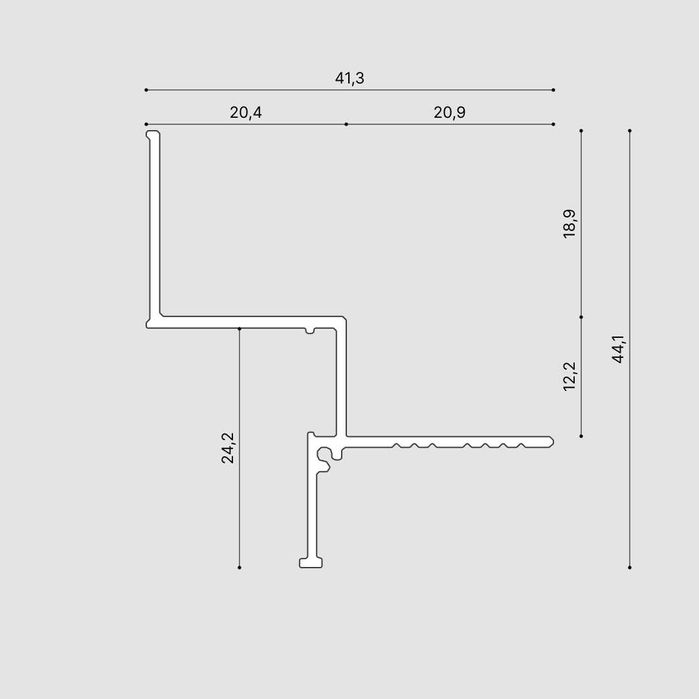 Теневой профиль для гипскартона