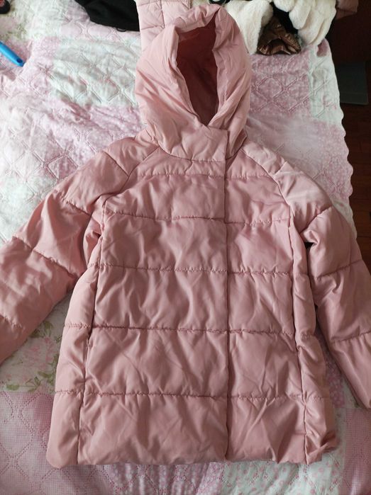 Детско бледорозово яке Reserved с качулка