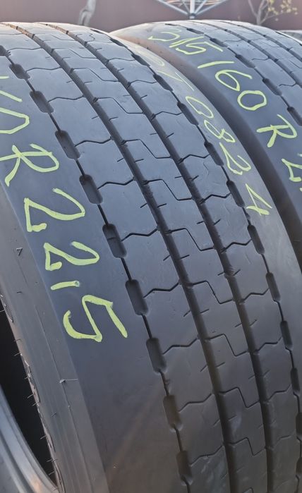 2 Anvelope Directie Dunlop 315/60 R22.5 Impecabile DOT0824.