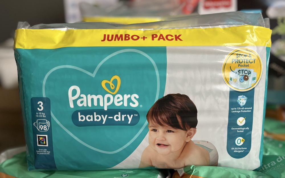 Английски памперси Pampers baby dry гащички 9ка. Mamia и Little Angels