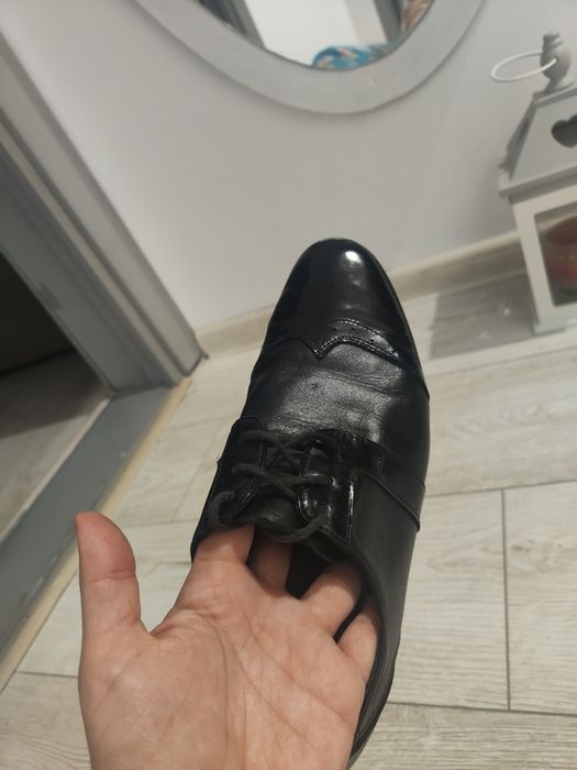 Pantofi Oxford piele naturala dama Melania 37 -2 purtari