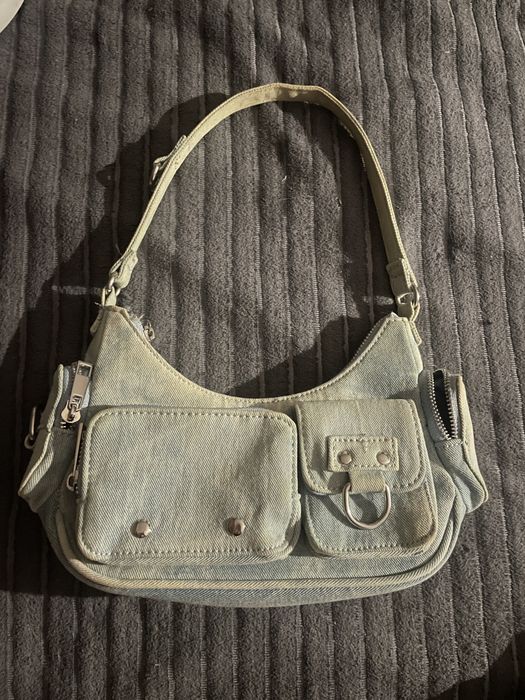 сумка джинсовая bershka