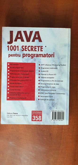 Carte Java 1001 secrete pentru programatori