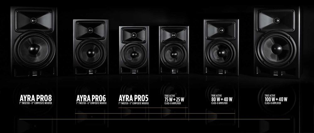 RCF AYRA PRO6 Professional Active Two-Way Studio Monitors
