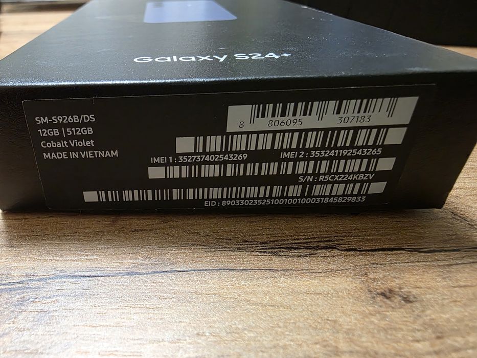 Samsung Galaxy S24 plus , 12GB / 512GB ,цвят Cobalt Violet