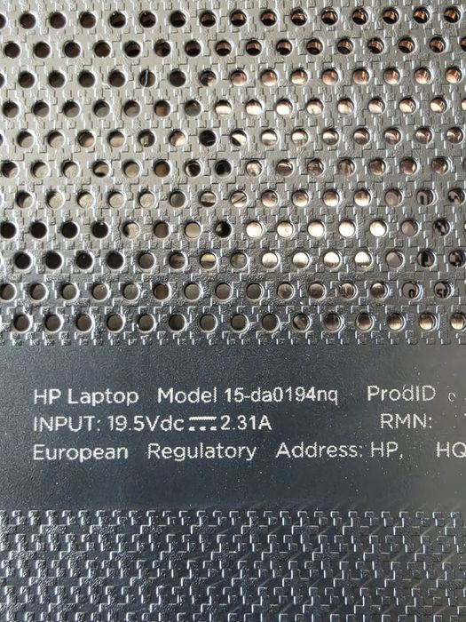 Hp 15 -da0194nq defect pentru piese