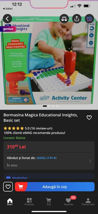 Bormasina jucarie/ bormasina magica