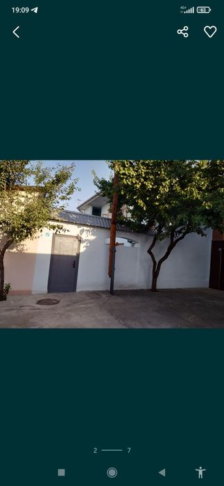 Участка сотилади 1 сотик, 2 этаж, 4 та хона,