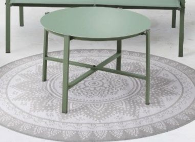 2 bucăți măsuță terasa sticla Olive