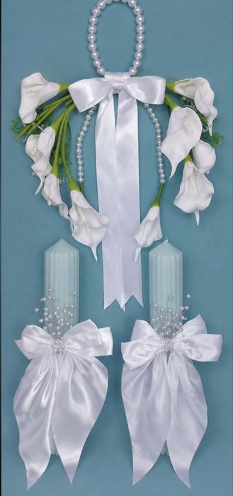 Lumanari nunta si buchet de mireasa