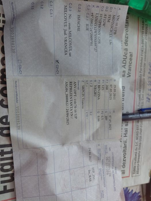 Vînd scuter Sim Symphony  125 s