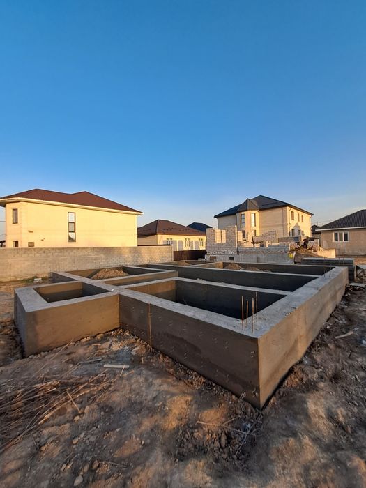 Заливка фундамент