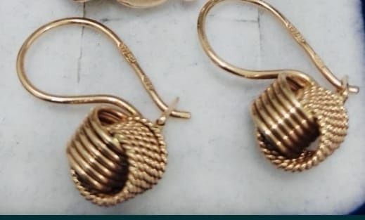 Золотые серьги ссср элитные 583пр звезда 4,8гр