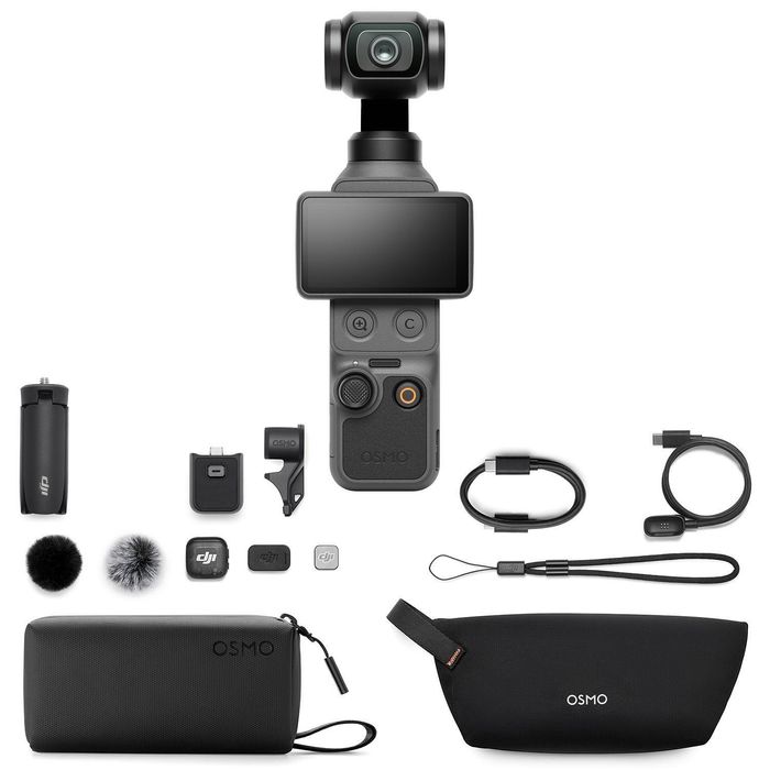 DJI Osmo Pocket 4 Creative Combo Pocket Gimbal Vlog Камера Чисто нов