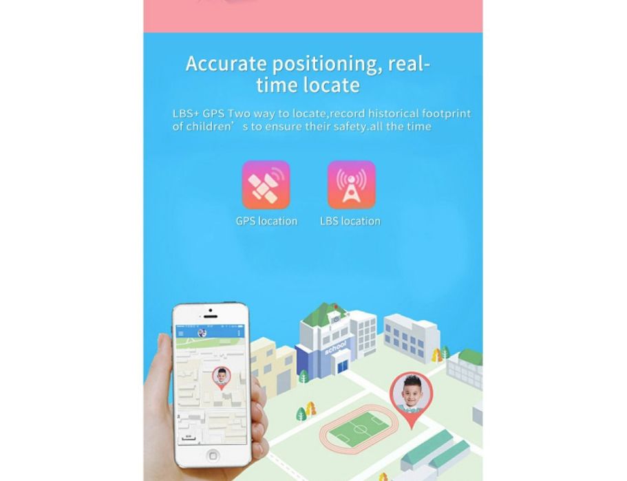 Водоустойчив детски 2G смарт часовник с вградена камера