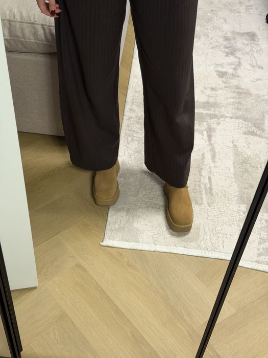 Cizme UGG Cityfunc Mid, originale, culoare maro camel.