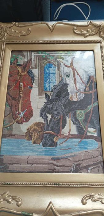 Гоблен Конете на водопой