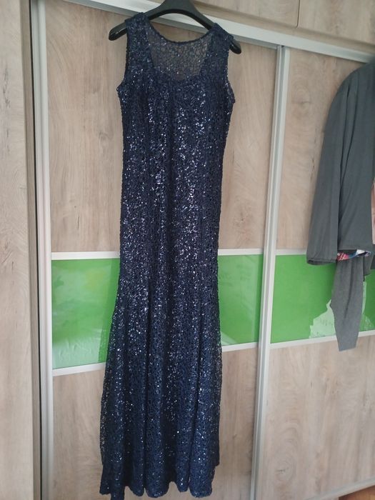 Rochie paiete albastru