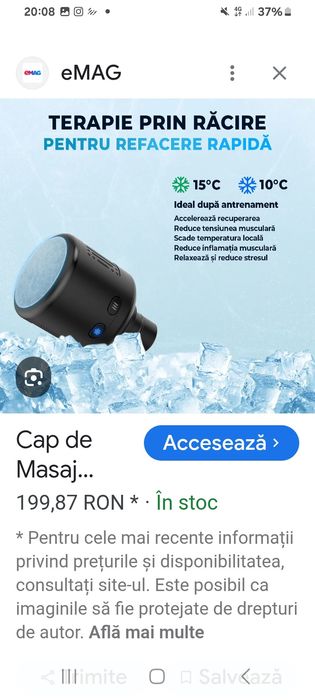 Cap de masaj prin rqcire.