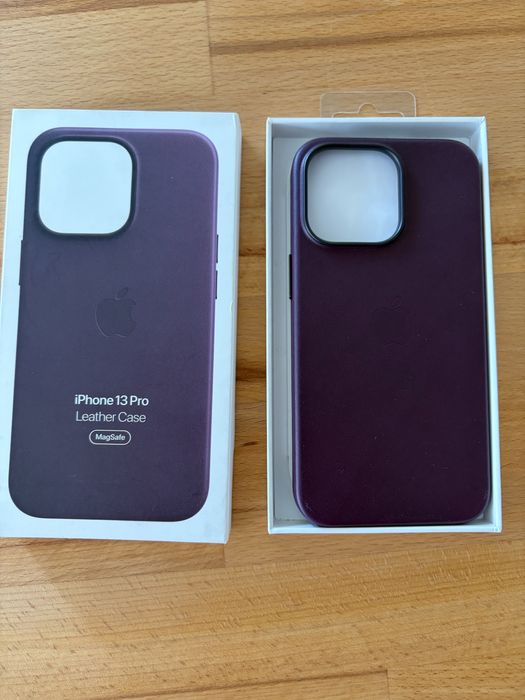 Husa iPhone 13 Pro leather piele originala Apple