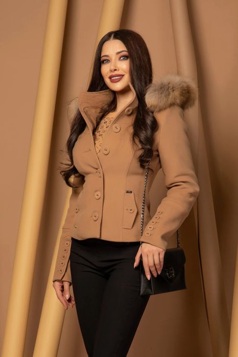 Зимно кашмирано палто Alessa