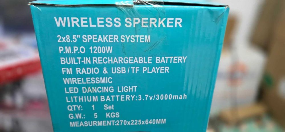 Преносим високоговорител Inovalley, Bluetooth, Акумулаторна батерия