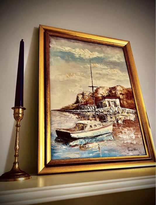 Tablou semnat - ulei pe panza