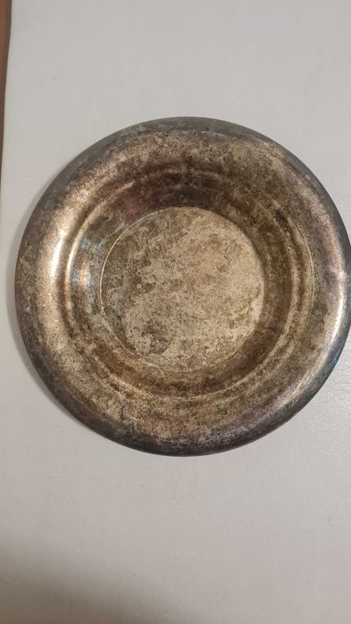 Посребрени лъжици,  чиния и лъжица за салата