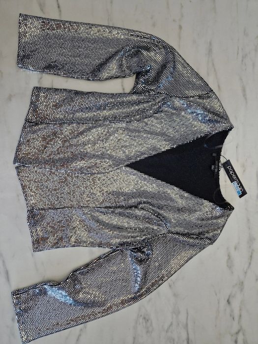 Bolero cu paiete argintii