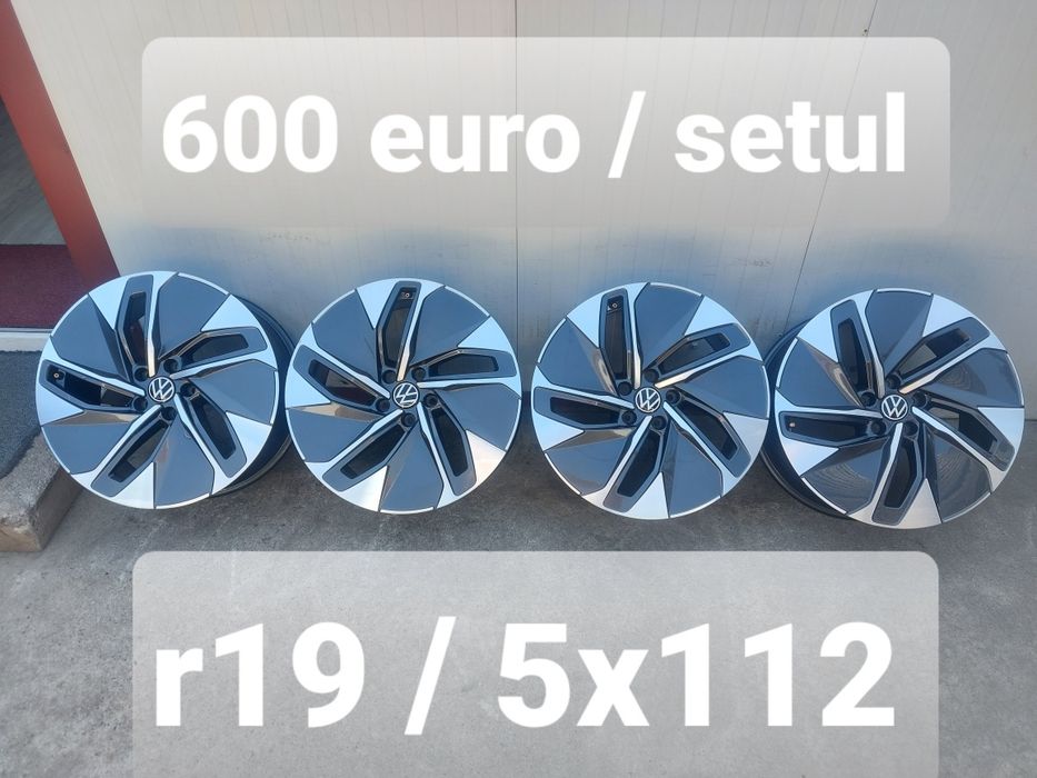 Set jante din aluminiu originale r19 / Vw Audi Skoda Seat / 5x112