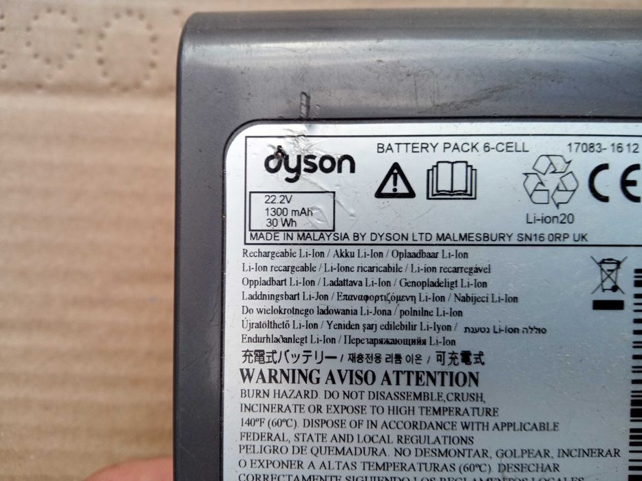 22.2V 2000mAh baterie pentru Dyson DC31 DC35
