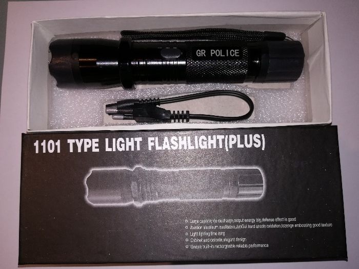 Lanterna LED cu descarcare electrica, 1000KV, 10W, husa