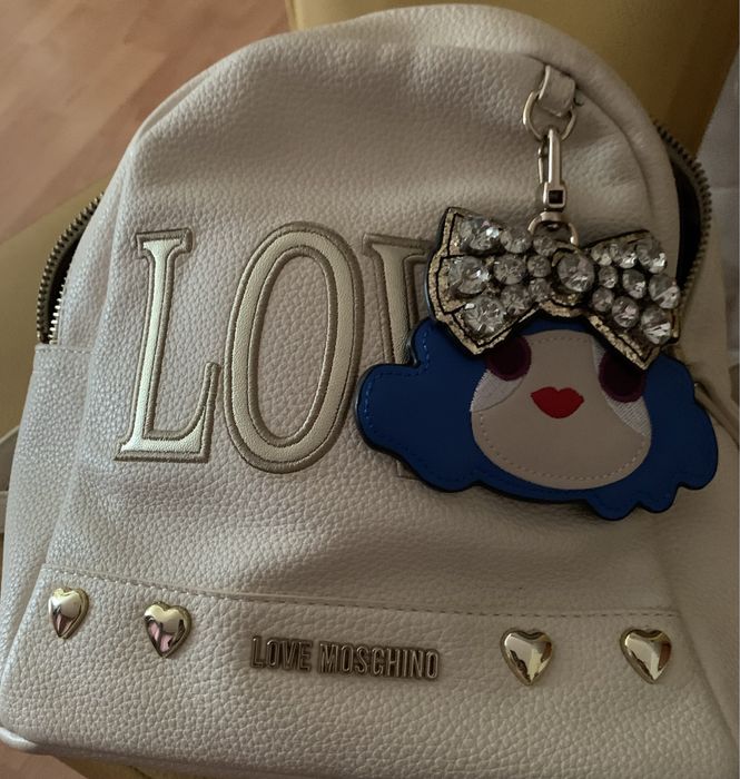 Мини рюкзак Love Moschino,оригинал,беж,23/23