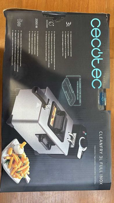 Фритюрница Cecotec CleanFry 3л сталь