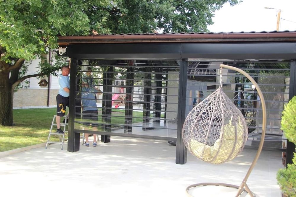 Compact Roll-Rulouri exterioare policarbonat transparent antiefractie